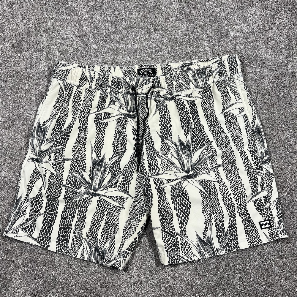 Billabong‎ Recycler Sundays Layback Board Shorts Mens XL Botanical Animal Print